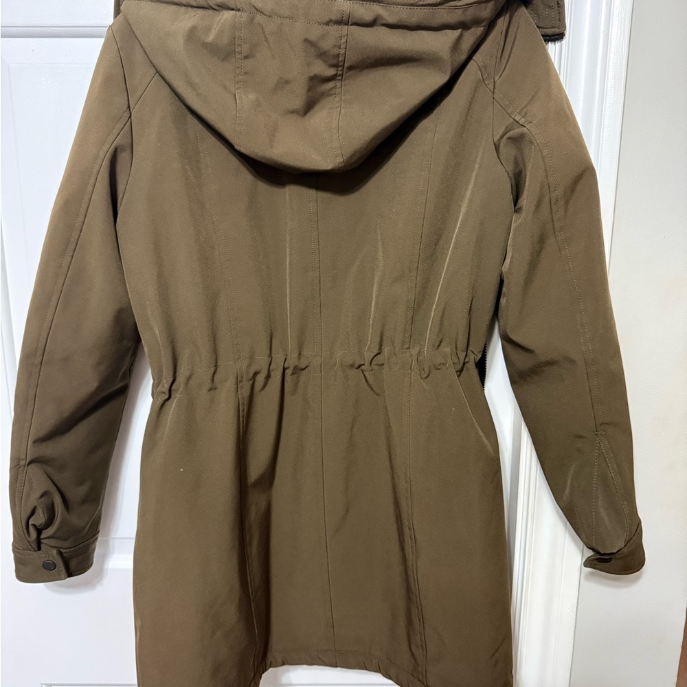 Calvin Klein Women's Khaki Brown Winter Utility Jacket - Picture 2 of 16